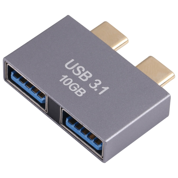 2 x USB Weiblich zu 2 x USB-C / Typ-C Männlich Adapter, 2 x USB Weiblich zu 2 x Typ-C Männlich