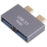 2 x USB Weiblich zu 2 x USB-C / Typ-C Männlich Adapter, 2 x USB Weiblich zu 2 x Typ-C Männlich