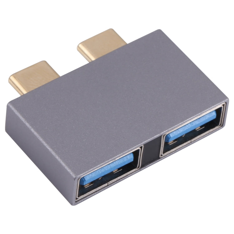 2 x USB Weiblich zu 2 x USB-C / Typ-C Männlich Adapter, 2 x USB Weiblich zu 2 x Typ-C Männlich