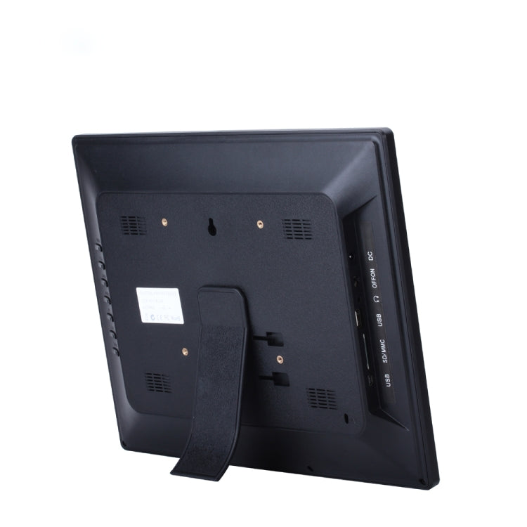 15 Zoll Digitaler Fotorahmen Elektronischer Bilderrahmen Ultrabreiter Seitenrand Unterstützung 1080P Wandmontierter Werbebildschirm, US/EU/UK Stecker