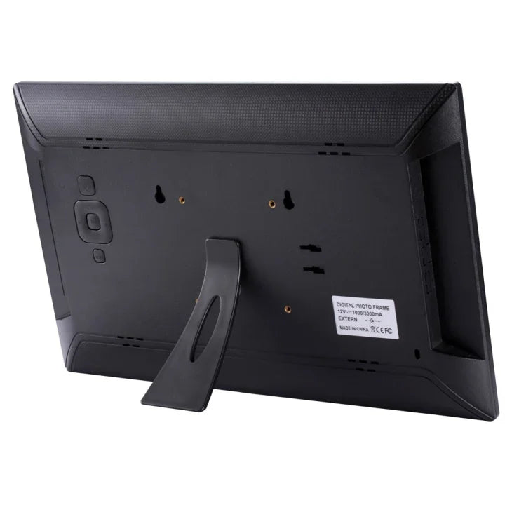 Digitaler Bilderrahmen mit 15,6-Zoll-FHD-LED-Display, Halterung und Fernbedienung, MSTAR V53-Programm, unterstützt USB-/SD-Karten-Eingang