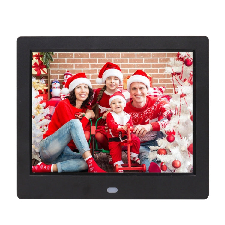 AC 100-240V 8 Zoll TFT-Bildschirm Digitaler Bilderrahmen mit Halterung und Fernbedienung, unterstützt USB / SD-Karteneingang, 8 Zoll TFT