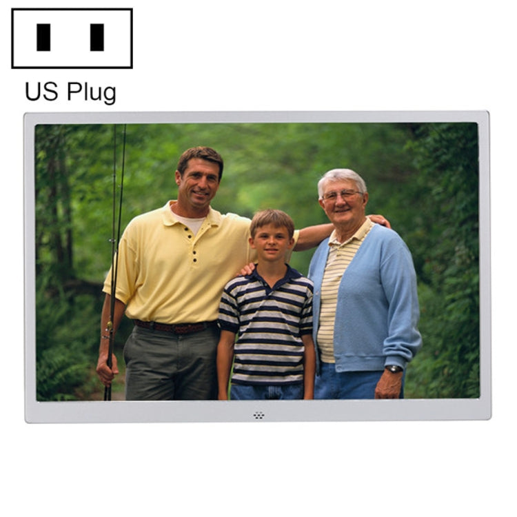 HSD1504 15,4 Zoll LED 1280x800 Hohe Auflösung Digitaler Fotorahmen mit Ständer und Fernbedienung, unterstützt SD / MMC / MS-Karte / USB-Anschluss, EU-Stecker (Gold), HSD1504 15,4 Zoll
