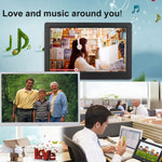 HSD1504 15.4 inch LED 1280x800 High Resolution Display Digital Photo Frame with Holder and Remote Control, Support SD / MMC / MS Card / USB Port, EU Plug(Gold), HSD1504 15.4 inch
