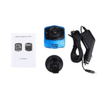 VGA 480P Auto Camcorder DVR Fahrtenschreiber Digitale Videokamera Diktiergerät mit 2,4 Zoll LCD-Bildschirm, unterstützt 32GB Micro TF Karte & Infrarot-Nachtsichtfunktion (Schwarz + Blau), 2,4 Zoll LCD