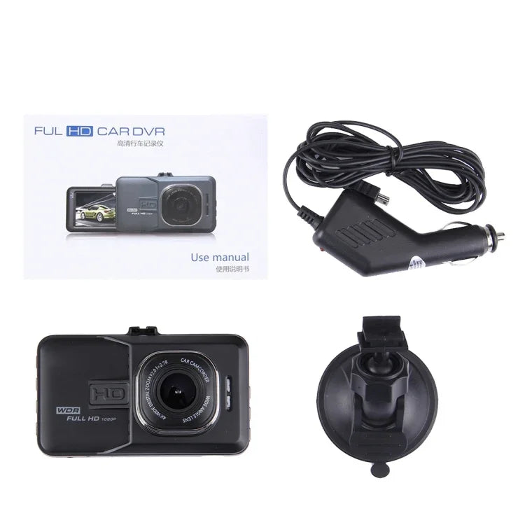 Auto-DVR-Kamera 3,0 Zoll LCD HD 720P 3,0 MP Kamera 170 Grad Weitwinkel, unterstützt Nachtsicht / Bewegungserkennung / TF-Karte / HDMI / G-Sensor, 3,0 Zoll