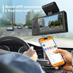 X12 2K Ultra HD Panorama-Dreifachaufnahme WiFi Auto-Dashcam Unterstützt mobile APP, X12