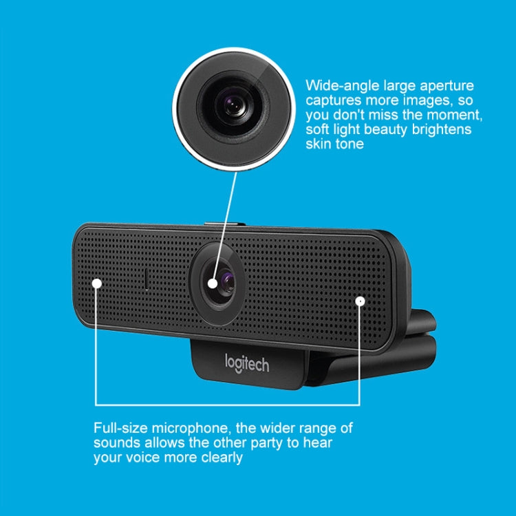 Logitech C925E 1080p HD Webcam mit integriertem Sicherheitsdeckel