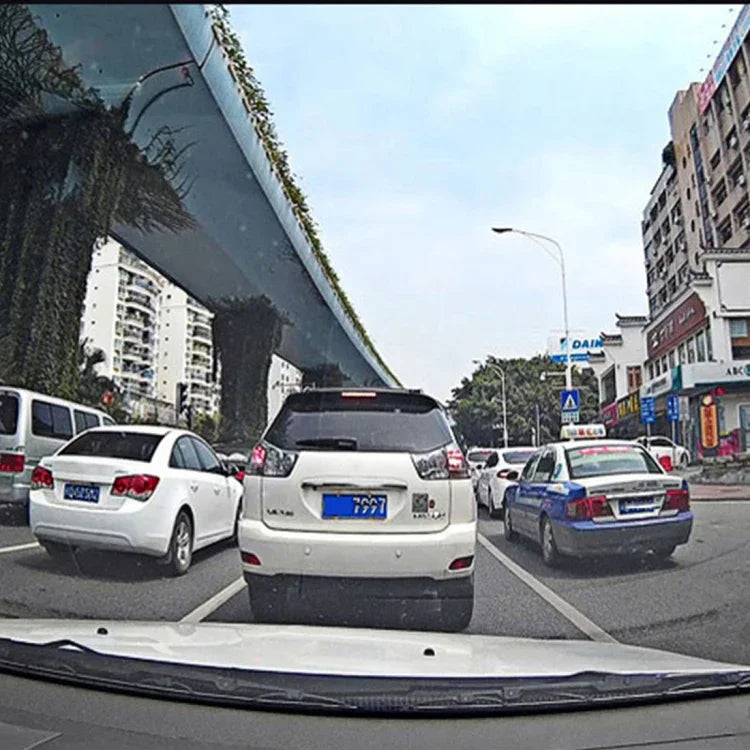 Linke Bildschirm-Rückspiegel-Fahrzeug-DVR, Allwinner-Programme, 2 x Kameras 1080P HD 140-Grad-Weitwinkelansicht, unterstützt GPS-Anschluss/Bewegungserkennung/Nachtsicht/TF-Karte/G-Sensor, Rückspiegel-Fahrzeug-DVR