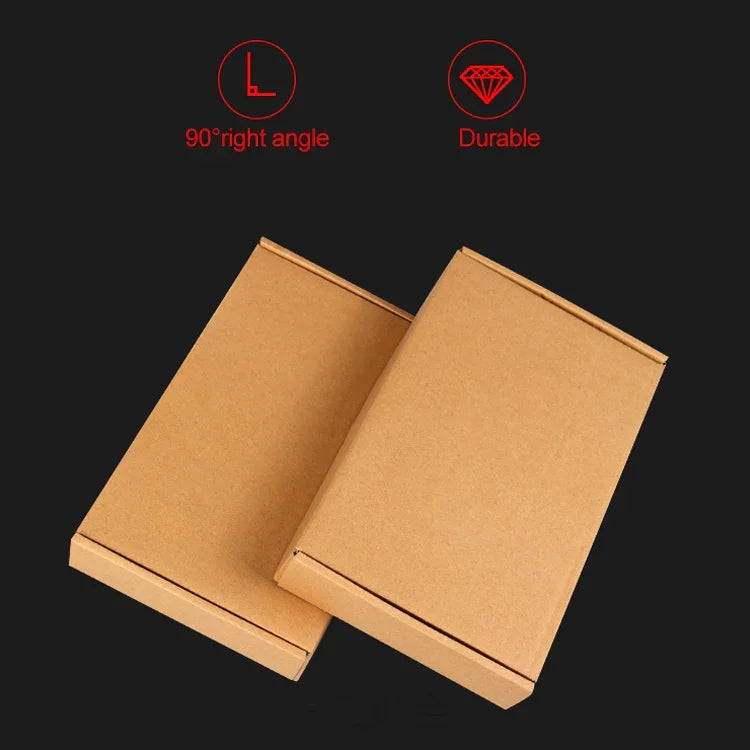 100 Stück Kraftpapier-Versandkarton, Größe: Q4, 20x10x4cm