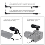 PULUZ U/C Shape Tragbarer Hand-DV-Halterungsstabilisator + Video-Richtmikrofon-Set mit Blitzschuh-Stativkopf für alle SLR-Kameras und Heim-DV-Kameras, Halterungsset + Mikrofon