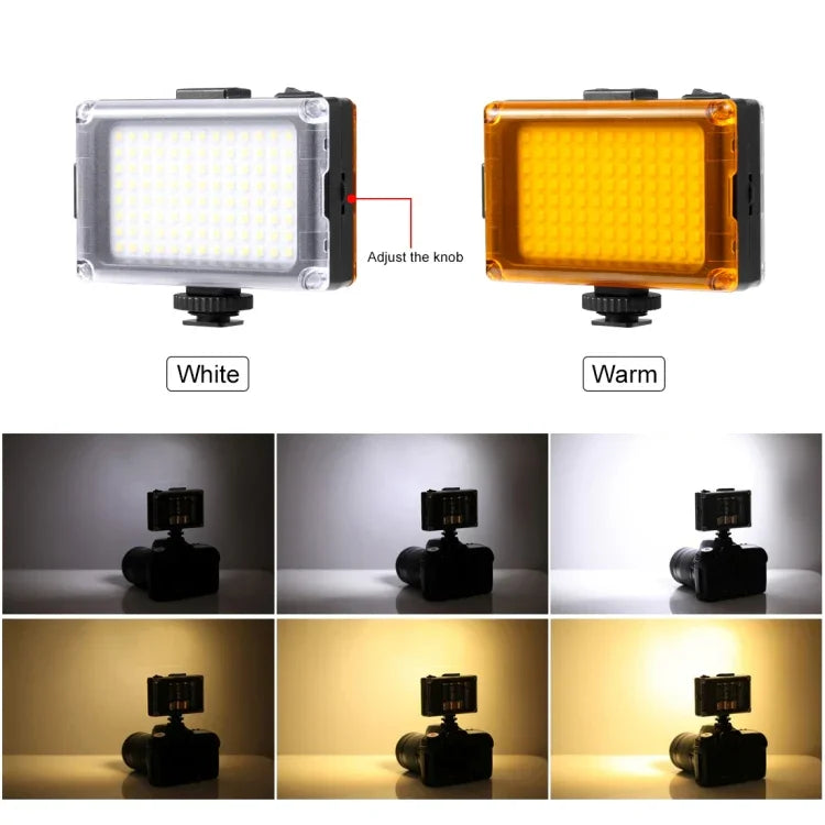 PULUZ U/C Shape Tragbarer Hand-DV-Halterungsstabilisator + LED-Studioleuchten-Set mit Blitzschuh-Stativkopf für alle Spiegelreflexkameras und Heim-DV-Kameras, Halterungssets + LED