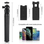 PULUZ Mini-Oktopus-Stativhalterung mit Kugelkopf, Handyklemme, Stativadapter und langer Schraube für Spiegelreflexkameras, GoPro und Smartphones. Größe: 30 cm x 5 cm, 30 cm Stativ + Handyklemme