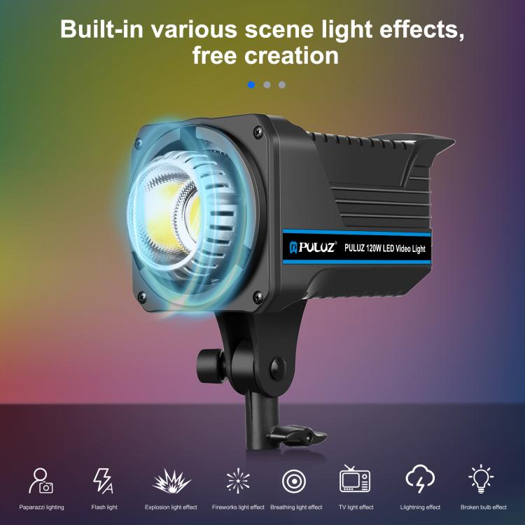 PULUZ 120W Fotostudio Blitzlicht-Kit mit Softbox Reflektor & Stativ, Rechteck 120W 2700K-6500K Lichtkit EU-Stecker, Rechteck 120W 2700K-6500K Lichtkit UK-Stecker, Rechteck 120W 2700K-6500K Lichtkit US-Stecker