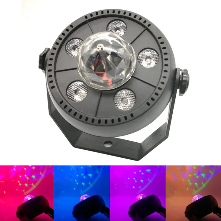 11W 5 LEDs Farbenfrohe drehbare magische Kugel LED PAR Licht