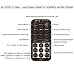 USB Bluetooth Kristall Magische Kugel Bühnenlicht mit Fernbedienung