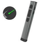 Doosl Dsit038 2,4-GHz Funk-Presenter, PowerPoint-Clicker, Fernbedienung mit grünem Laserpointer, Reichweite: 100 m, grüner Laser