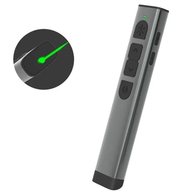 Doosl Dsit038 2,4-GHz Funk-Presenter, PowerPoint-Clicker, Fernbedienung mit grünem Laserpointer, Reichweite: 100 m, grüner Laser