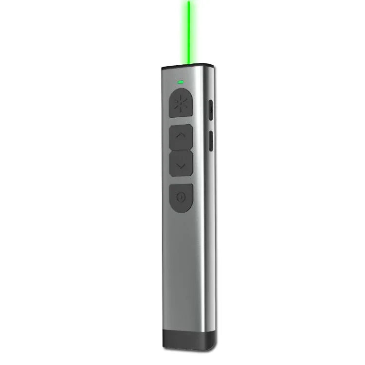 Doosl Dsit038 2,4-GHz Funk-Presenter, PowerPoint-Clicker, Fernbedienung mit grünem Laserpointer, Reichweite: 100 m, grüner Laser
