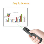 Doosl Dsit038 2,4-GHz Funk-Presenter, PowerPoint-Clicker, Fernbedienung mit grünem Laserpointer, Reichweite: 100 m, grüner Laser
