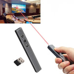 PR-20 Kabelloser Presenter PowerPoint PPT Clicker Präsentationsfernbedienung Stift Laserpointer Flip Pen mit Air-Mouse-Funktion, Laserpointer Flip Pen