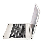 F19B für iPad 9,7 (2017/2018) & iPad Air & Air 2 & iPad Pro 9,7 & Neues iPad 9,7 Zoll (2017) Ultraleichte ABS horizontale Klapp-Tablet-Hülle + Bluetooth-Tastatur