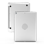 F19B für iPad 9,7 (2017/2018) & iPad Air & Air 2 & iPad Pro 9,7 & Neues iPad 9,7 Zoll (2017) Ultraleichte ABS horizontale Klapp-Tablet-Hülle + Bluetooth-Tastatur