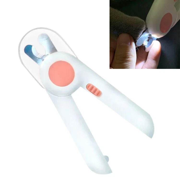 LED-Krallenschere für Katzen und Hunde, Rosa, Blau