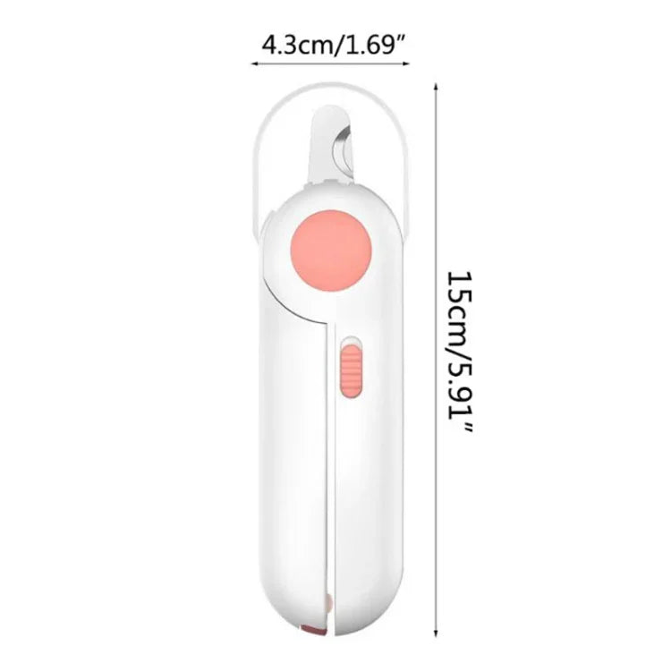 LED-Krallenschere für Katzen und Hunde, Rosa, Blau