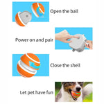 O1 Intelligentes ferngesteuertes Haustierspielzeug, leuchtender Ball für Hundetraining, Fernbedienung
