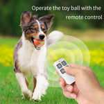 O1 Intelligentes ferngesteuertes Haustierspielzeug, leuchtender Ball für Hundetraining, Fernbedienung