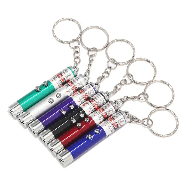 LED-Laserstift mit roter Spitze, lustige Katze