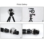 PULUZ Kamera-Stativhalterungsadapter für PULUZ Action-Sportkameras, Jaws Flex Clamp Mount für GoPro, Insta360, DJI und andere Actionkameras, Stativhalterung (PVC-Material)