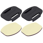 PULUZ 2 Flachhalterungen + 2 Klebestreifen für PULUZ Action-Sportkameras, Jaws Flex Clamp Halterung für GoPro, Insta360, DJI und andere Actionkameras, Aufkleberpaket B