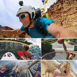 PULUZ 2 Flachhalterungen + 2 Klebestreifen für PULUZ Action-Sportkameras, Jaws Flex Clamp Halterung für GoPro, Insta360, DJI und andere Actionkameras, Aufkleberpaket B