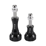 PULUZ CNC-gefräster Aluminium-Daumenknopf mit Edelstahl-Schraubenmuttern-Set für GoPro, Insta360, DJI und andere Action-Kameras, 2 schwarze Schrauben (Aluminium), 2 goldene Schrauben (Aluminium), 2 blaue Schrauben (Aluminium), 2 rote Schrauben (Aluminium)