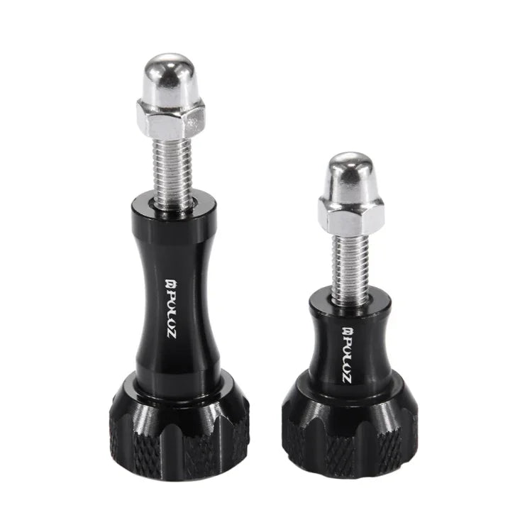 PULUZ CNC-gefräster Aluminium-Daumenknopf mit Edelstahl-Schraubenmuttern-Set für GoPro, Insta360, DJI und andere Action-Kameras, 2 schwarze Schrauben (Aluminium), 2 goldene Schrauben (Aluminium), 2 blaue Schrauben (Aluminium), 2 rote Schrauben (Aluminium)