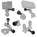 PULUZ CNC-gefräster Aluminium-Daumenknopf mit Edelstahl-Schraubenmuttern-Set für GoPro, Insta360, DJI und andere Action-Kameras, 2 schwarze Schrauben (Aluminium), 2 goldene Schrauben (Aluminium), 2 blaue Schrauben (Aluminium), 2 rote Schrauben (Aluminium)