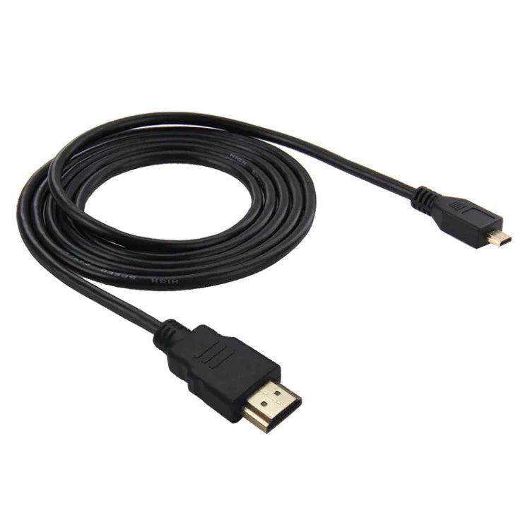 PULUZ Video 19-Pin HDMI-auf-Micro-HDMI-Kabel für GoPro Hero11 Black / HERO10 Black / HERO9 Black / 8 Black / 7 / 6 / 5 / 4 / 3+ / 3, Sony, LG, Panasonic, Canon, Nikon, Smartphones und Kameras, Länge: 1,5 m, HDMI-Kabel für GoPro