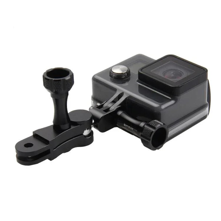 PULUZ CNC-gefräste Aluminium-Kugelgelenkhalterung mit 2 langen Schrauben für GoPro, Insta360, DJI und andere Action-Kameras, CN-Lagerbestand