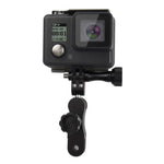 PULUZ CNC-gefräste Aluminium-Kugelgelenkhalterung mit 2 langen Schrauben für GoPro, Insta360, DJI und andere Action-Kameras, CN-Lagerbestand