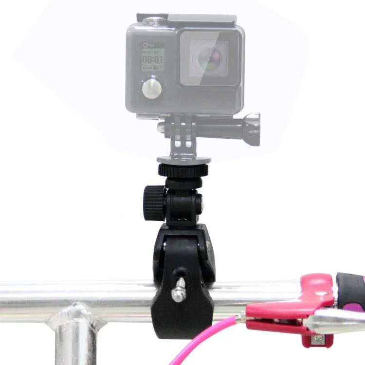 PULUZ Motorrad-Fahrrad-Lenkerhalterung mit Stativgewinde und Schraube für GoPro, Insta360, DJI und andere Action-Kameras, verlängerte Halterung