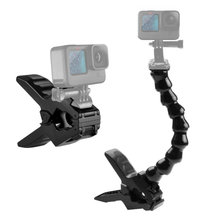 PULUZ Jaws Flex Clamp Mount für Action-Sportkameras, kompatibel mit GoPro, Insta360, DJI und anderen Action-Kameras, Jaws-Halterung
