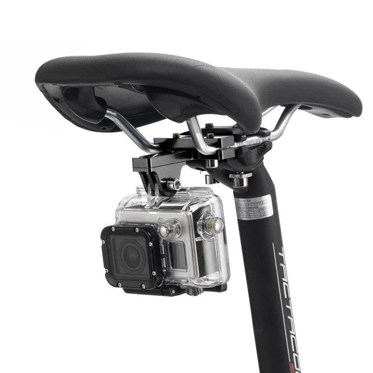 PULUZ Fahrradsattelhalterung aus Aluminiumlegierung für GoPro, Insta360, DJI und andere Action-Kameras, Sitzhalterung