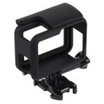 PULUZ ABS-Kunststoffgehäuse mit Rahmenhalterung, Schutzhülle, Sockel und langer Schraube für GoPro HERO (2018) /7 Schwarz /6 /5, für GoPro HERO6 /5