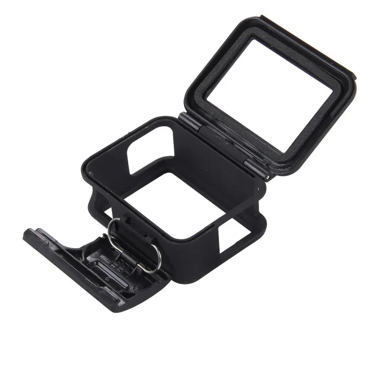 PULUZ ABS-Kunststoffgehäuse mit Rahmenhalterung, Schutzhülle, Sockel und langer Schraube für GoPro HERO (2018) /7 Schwarz /6 /5, für GoPro HERO6 /5