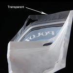 10 PCS PULUZ 33cm x 23.5cm Hang Hole Clear Front White Pearl Jewelry Zip Lock Packaging Bag(Size: XL), Size: XL