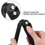 PULUZ 3-Way Grip Foldable Tripod Selfie-stick Extension Monopod for DJI, Insta360, GoPro and Other Action Cameras, Length: 20-58cm, Length: 20-58cm
