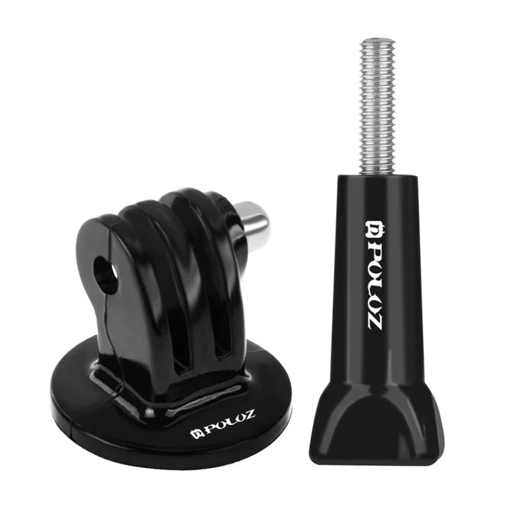 PULUZ Kamera-Stativadapter mit langer Schraube für GoPro, Insta360, DJI und andere Action-Kameras, Stativadapter + Schraube