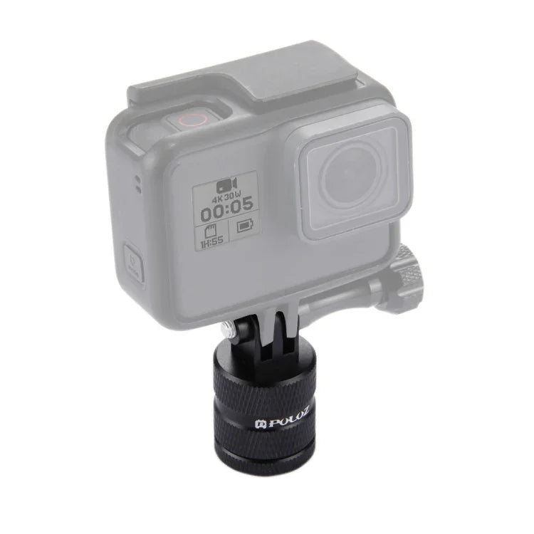 PULUZ 1/4-Zoll-Schraubgewinde-Stativadapter mit CNC-Bearbeitung für GoPro, Insta360, DJI und andere Action-Kameras, 1/4 Zoll lang